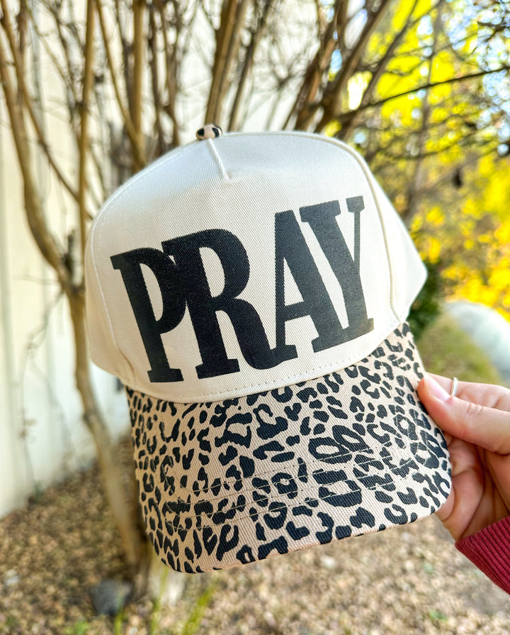 PRAY Leopard Canvas Trucker Hat