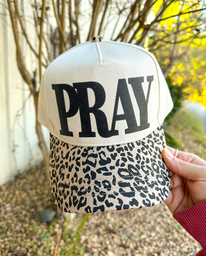PRAY Leopard Canvas Trucker Hat
