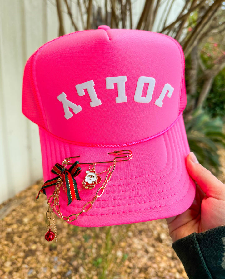 JOLLY Arch Hot Pink Trucker Hat