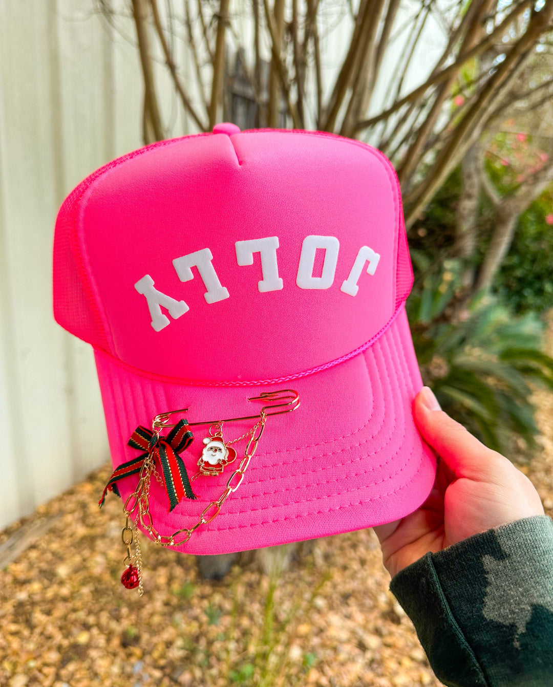 JOLLY Arch Hot Pink Trucker Hat