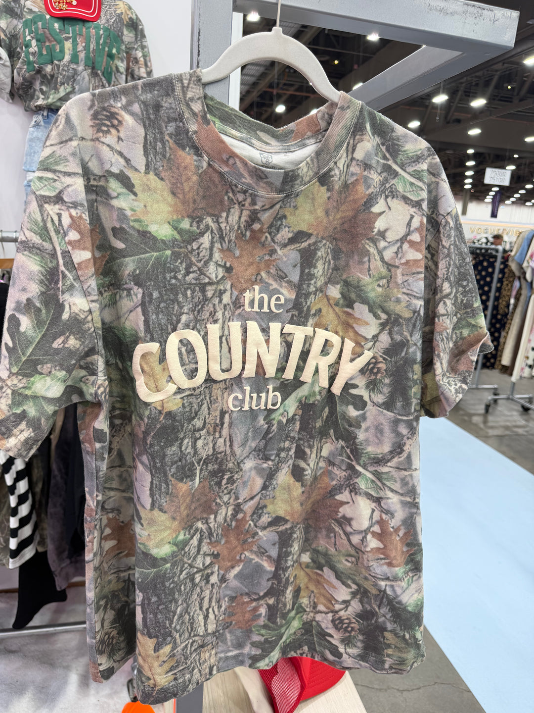 Country Club Vintage Wood Camo Heavy Tee