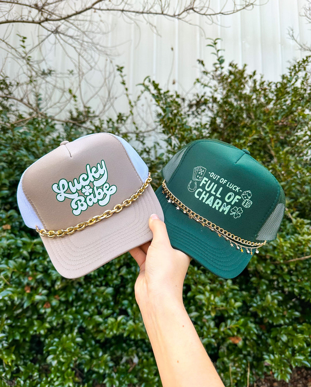 Lucky Babe Khaki/White Trucker