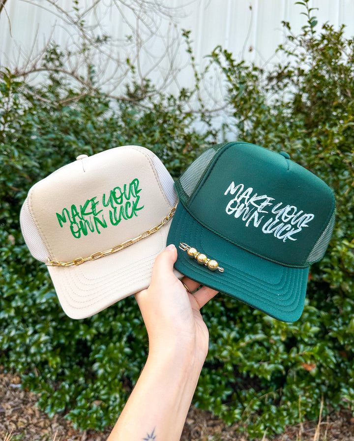Make Your Own Luck Cream Trucker