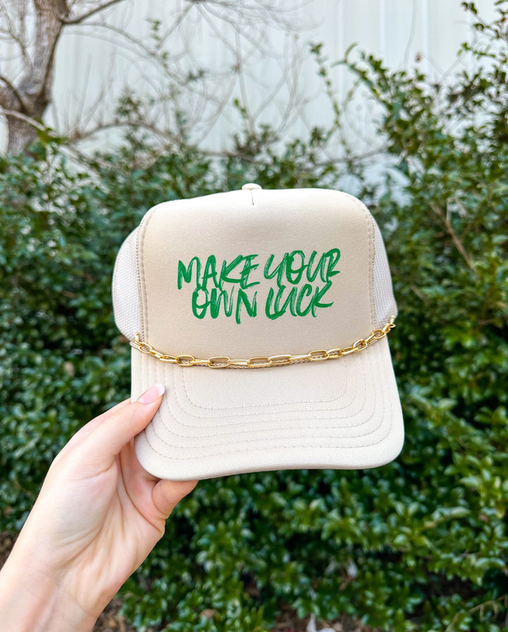 Make Your Own Luck Cream Trucker