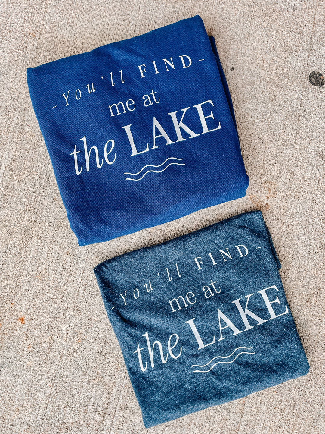 Find Me At The Lake Acid Wash Boxy Tee