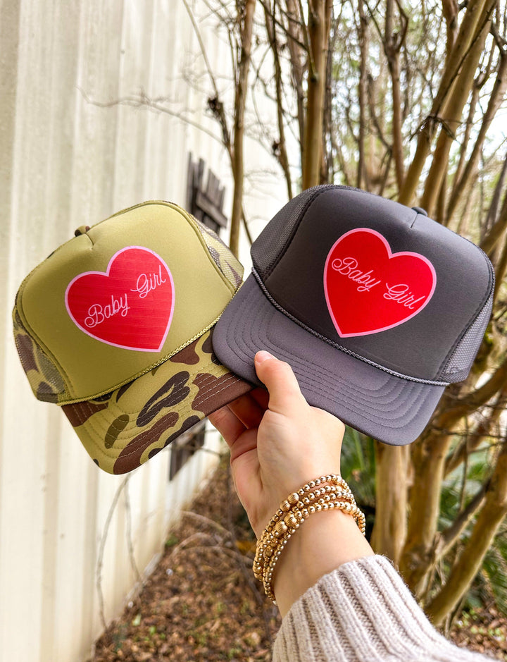 Baby Girl Heart Trucker Hat