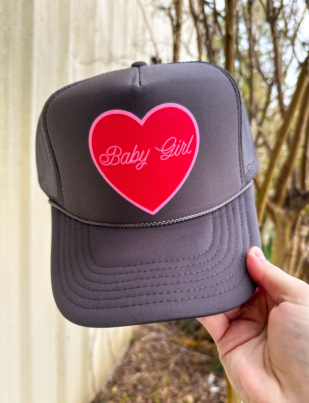 Baby Girl Heart Trucker Hat