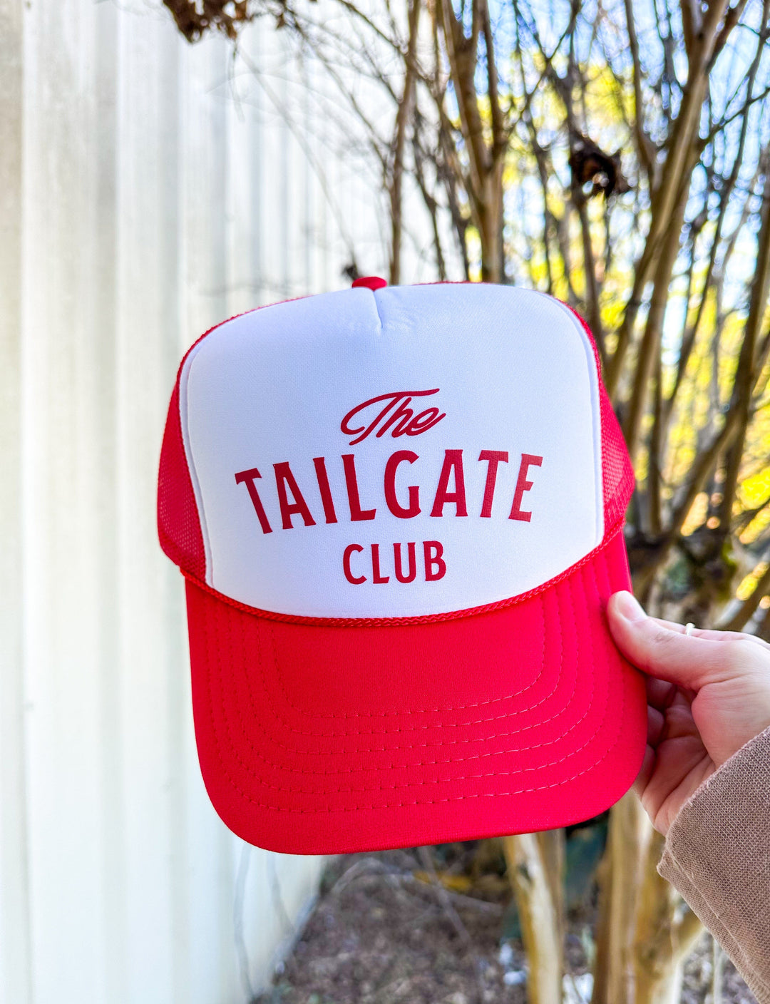 The Tailgate Club White/Red Trucker Hat