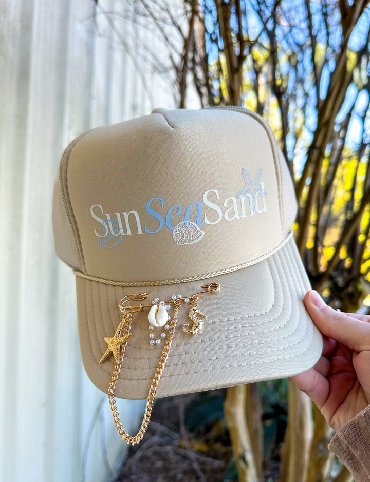 Sun Sea Sand Khaki Trucker