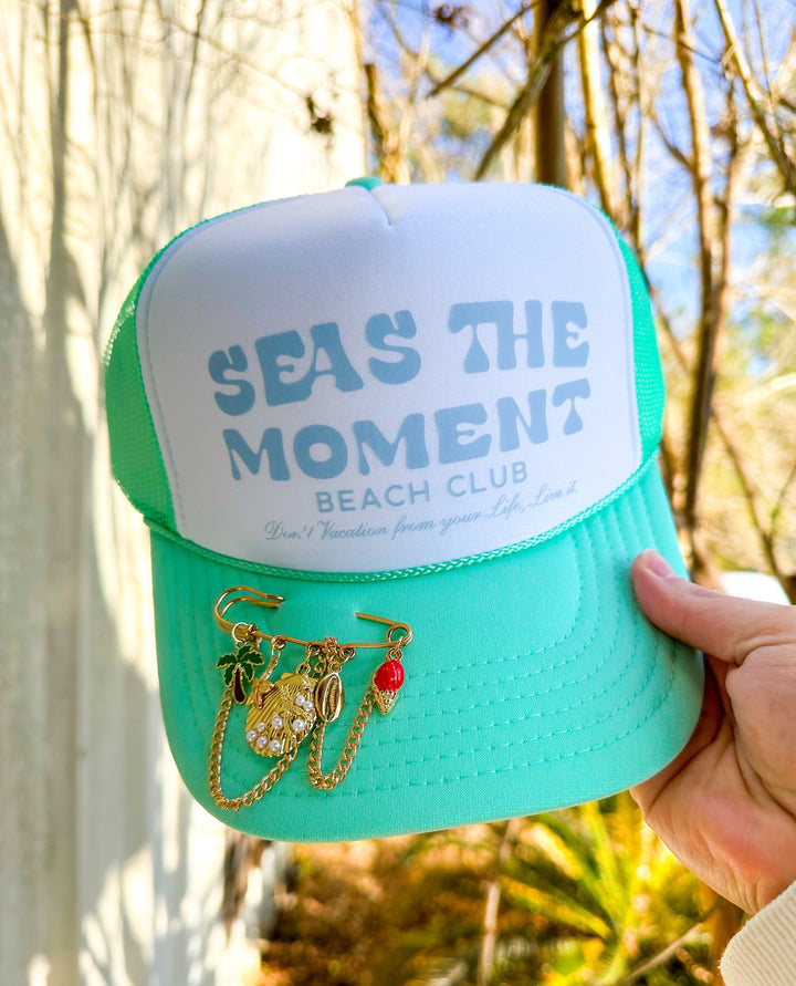 Seas The Moment White/Aqua Trucker