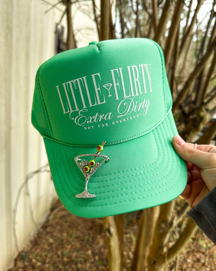 Little Flirty Cactus Green Trucker