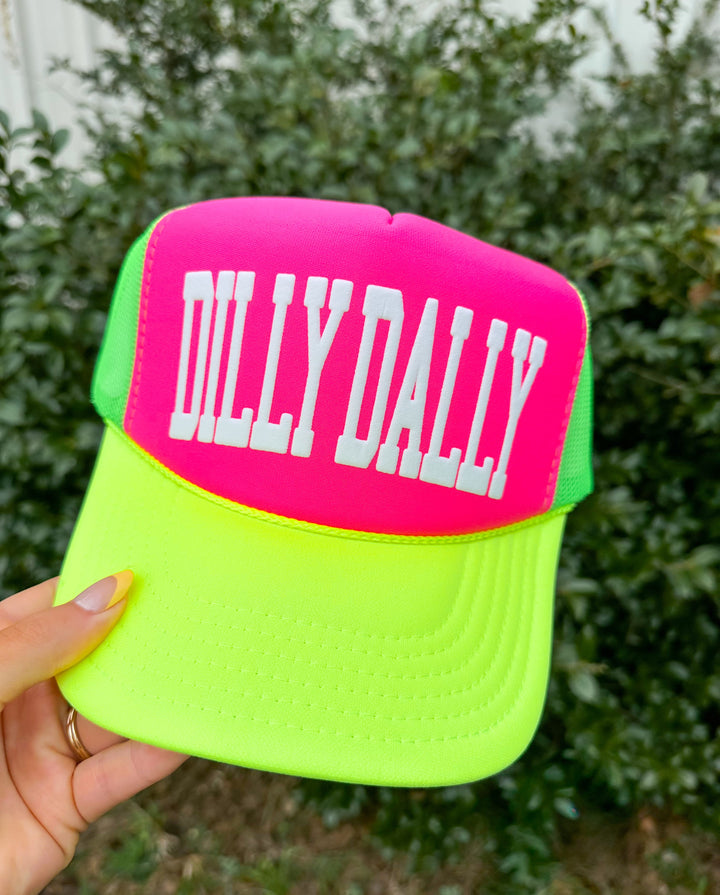 Dilly Dally Multi-Trucker Hat (Pink)