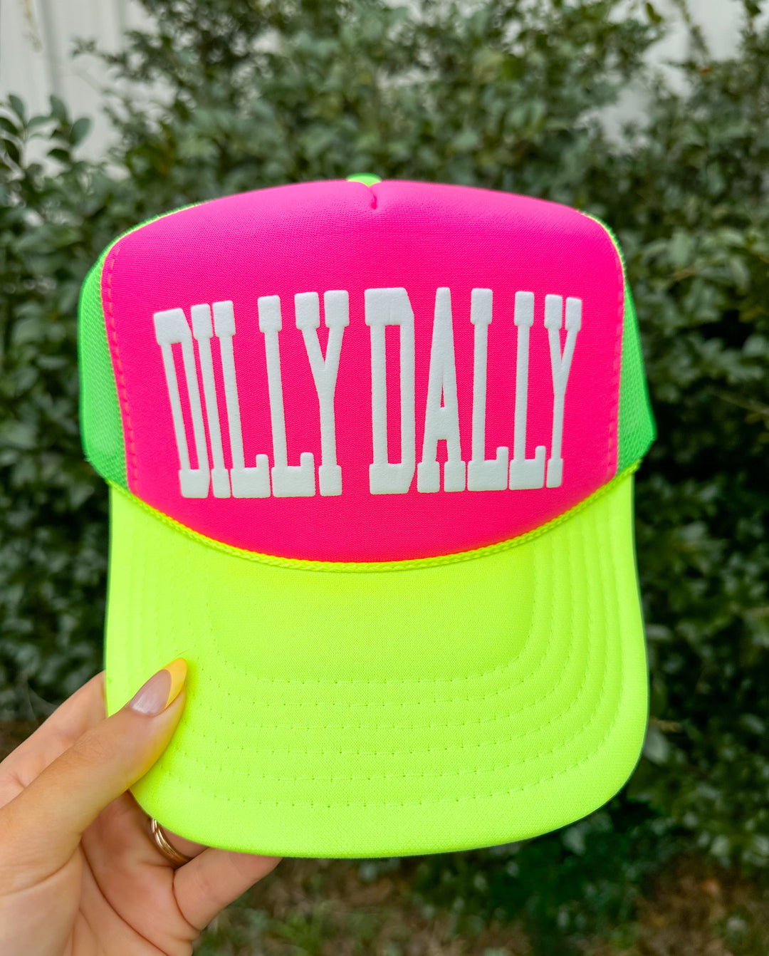 Dilly Dally Multi-Trucker Hat (Pink)