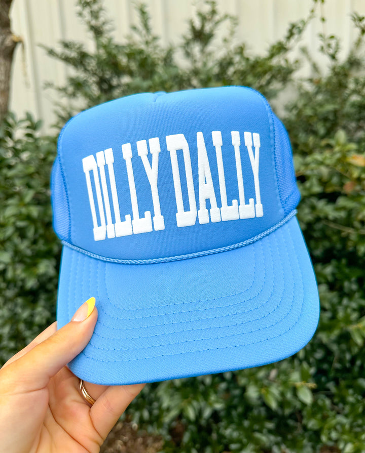 Dilly Dally Cloud Blue Trucker Hat