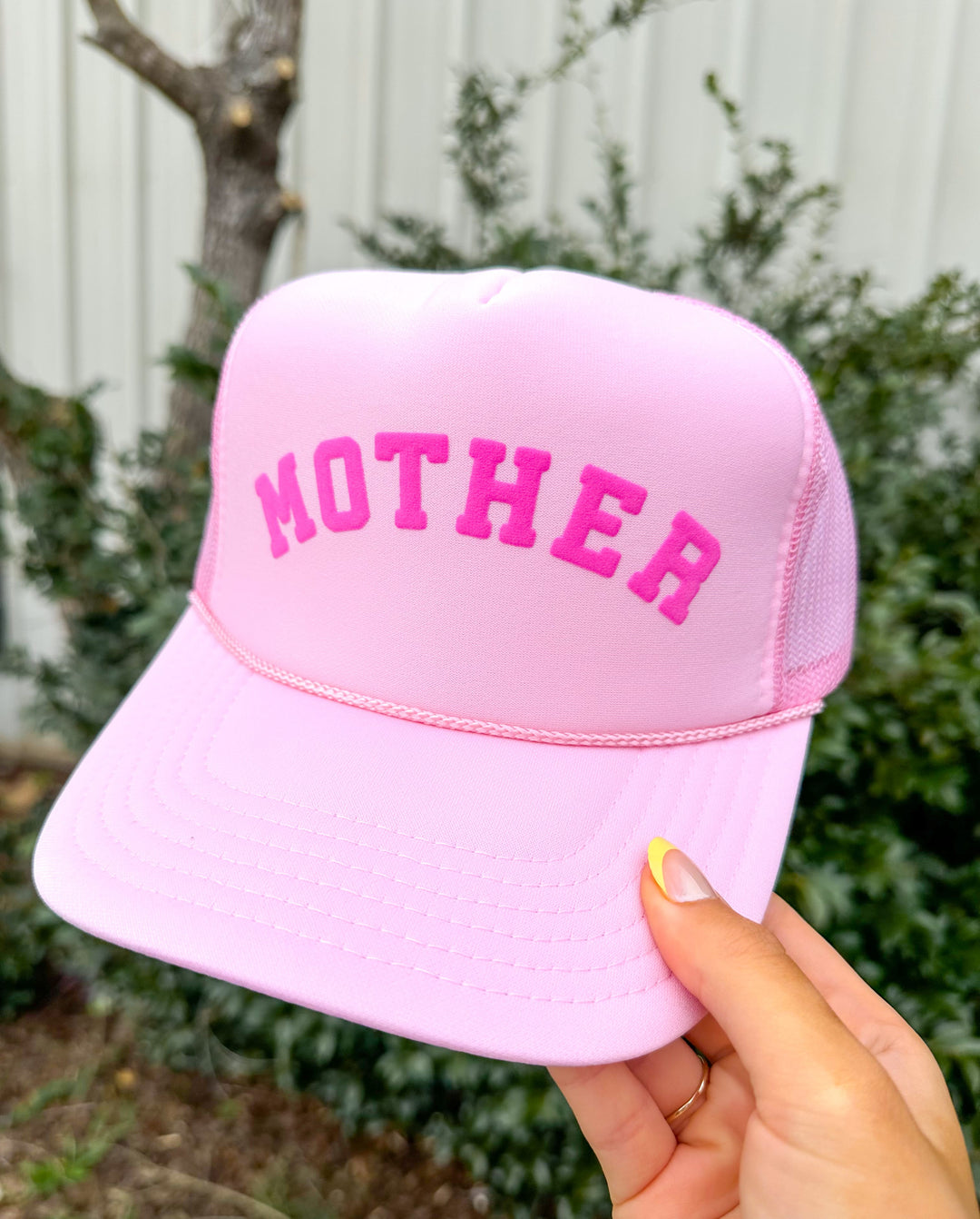 Mother Light Pink Trucker Hat