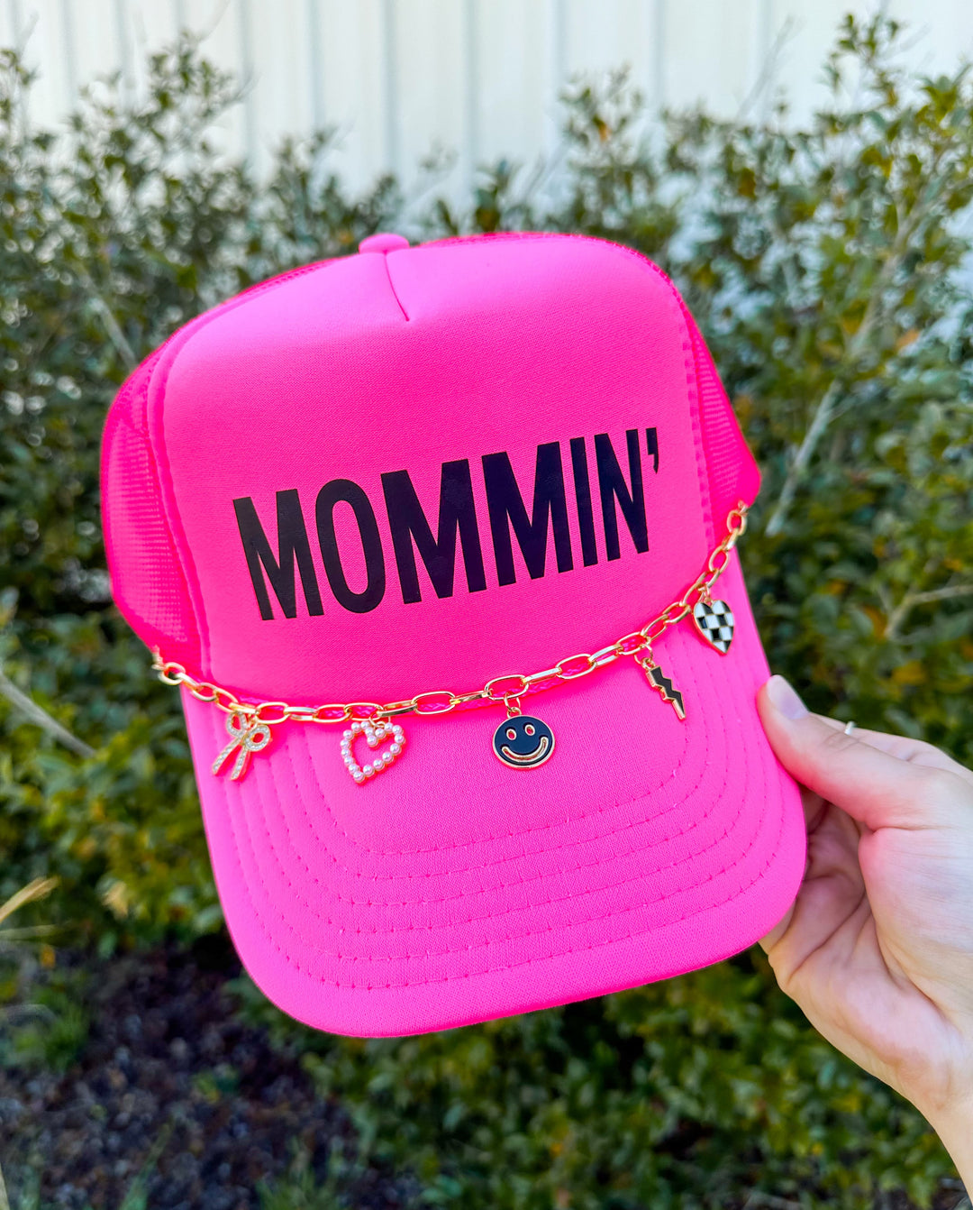 MOMMIN Pink Hot Trucker Hat