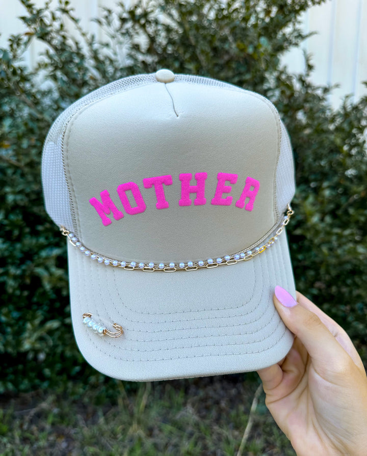 Mother (pink) Khaki Trucker