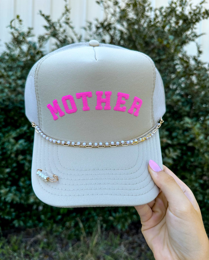 Mother (pink) Khaki Trucker