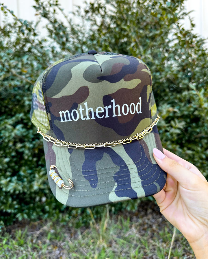 Motherhood Full Camo Trucker
