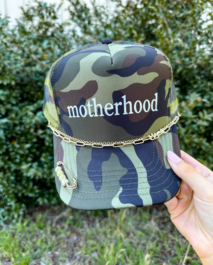 Motherhood Full Camo Trucker