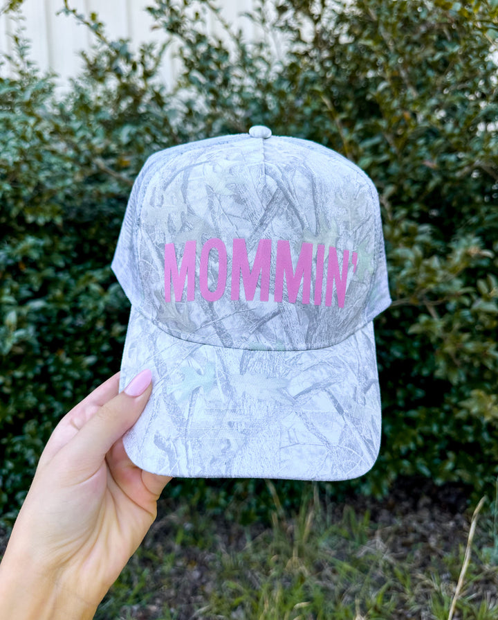 MOMMIN Washed Camo Canvas Trucker