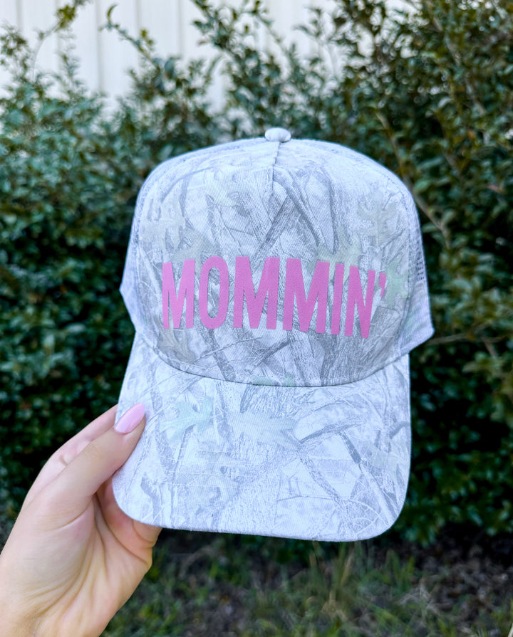 MOMMIN Washed Camo Canvas Trucker