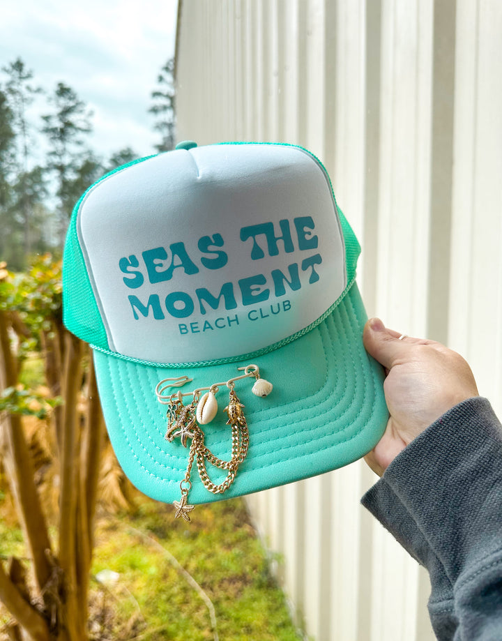 Seas The Moment White/Aqua Trucker