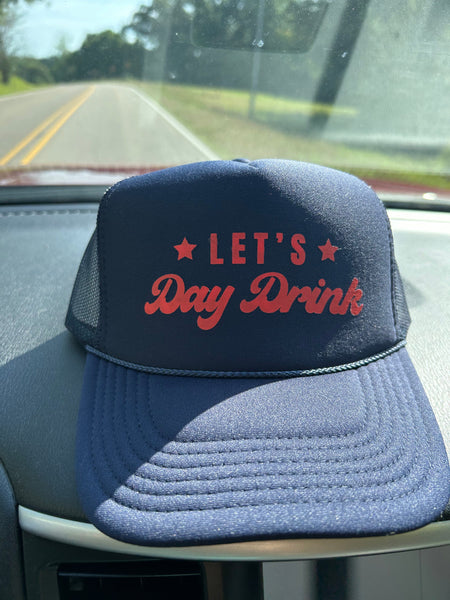 Let's Day Drink Navy Trucker
