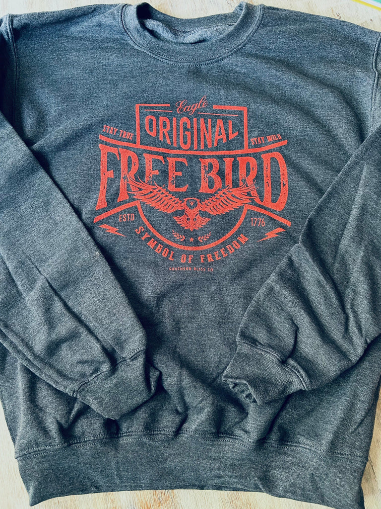 Free Bird Charcoal Sweatshirt