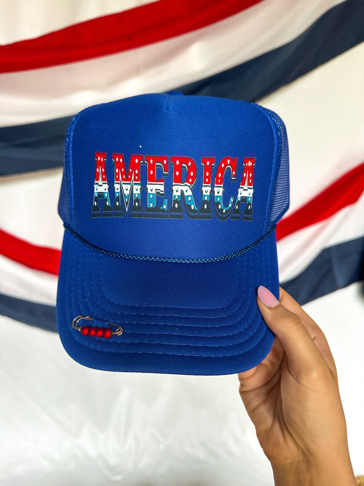America Royal Trucker Hat