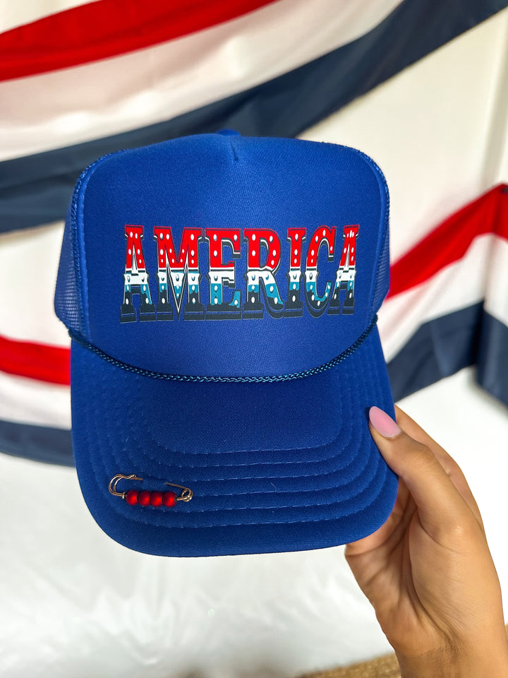 America Royal Trucker Hat
