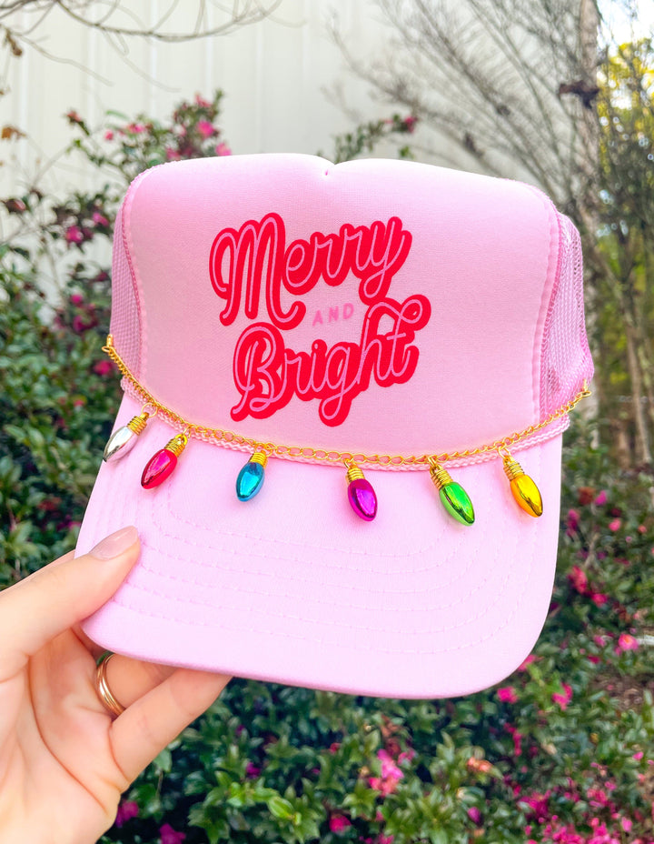 Merry & Bright Light Pink Trucker