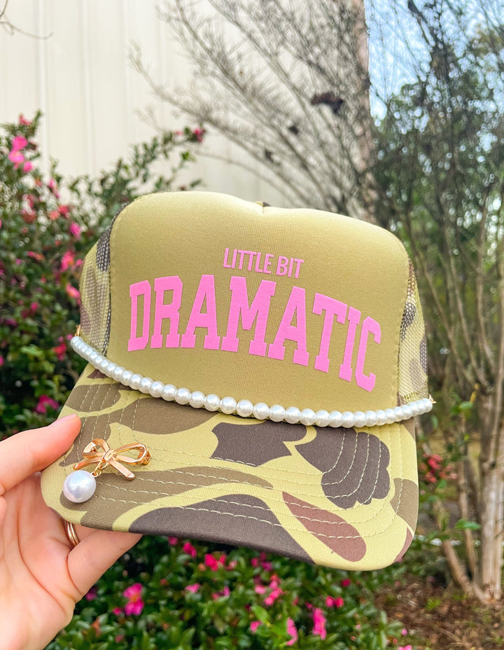Little Bit Dramatic Two Tone Camo Trucker