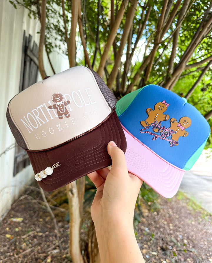 North Pole Cookie Co Tan & Brown Trucker