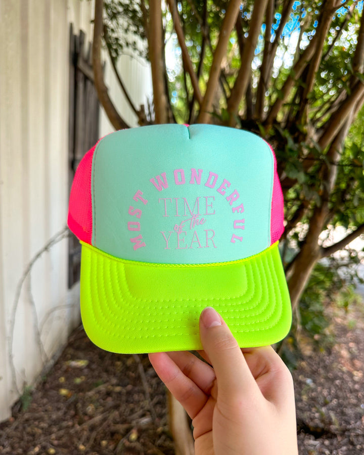 Most Wonderful Time Of The Year Trucker Hat (Mint)