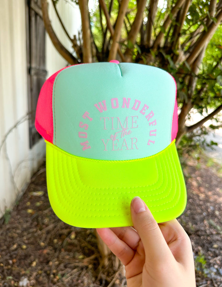 Most Wonderful Time Of The Year Trucker Hat (Mint)