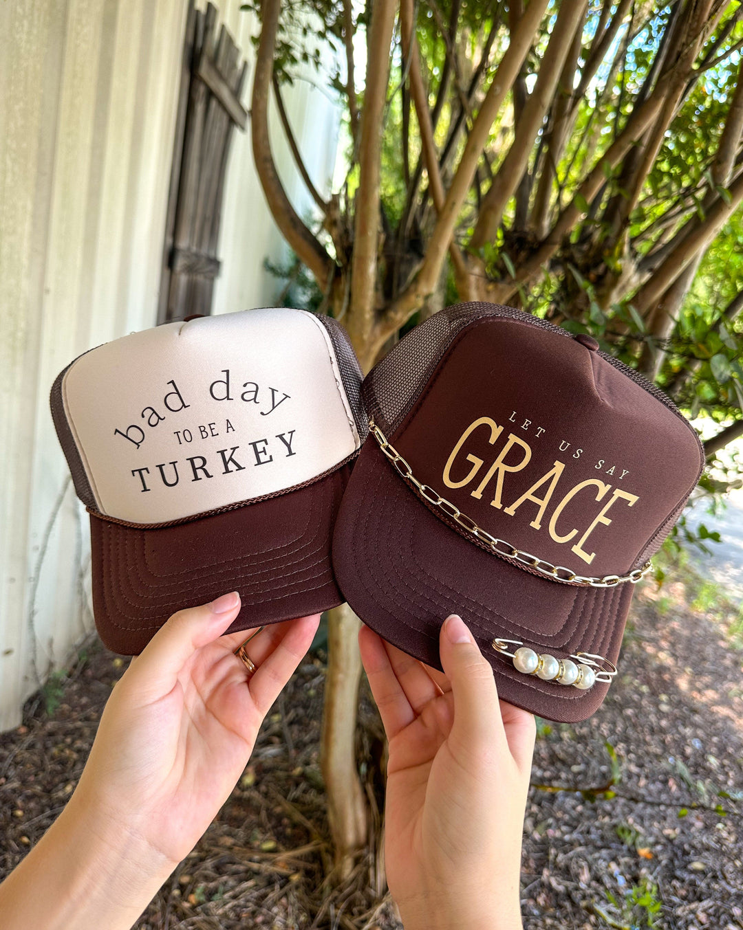 Bad Day To Be a TURKEY Tan Front & Brown Trucker