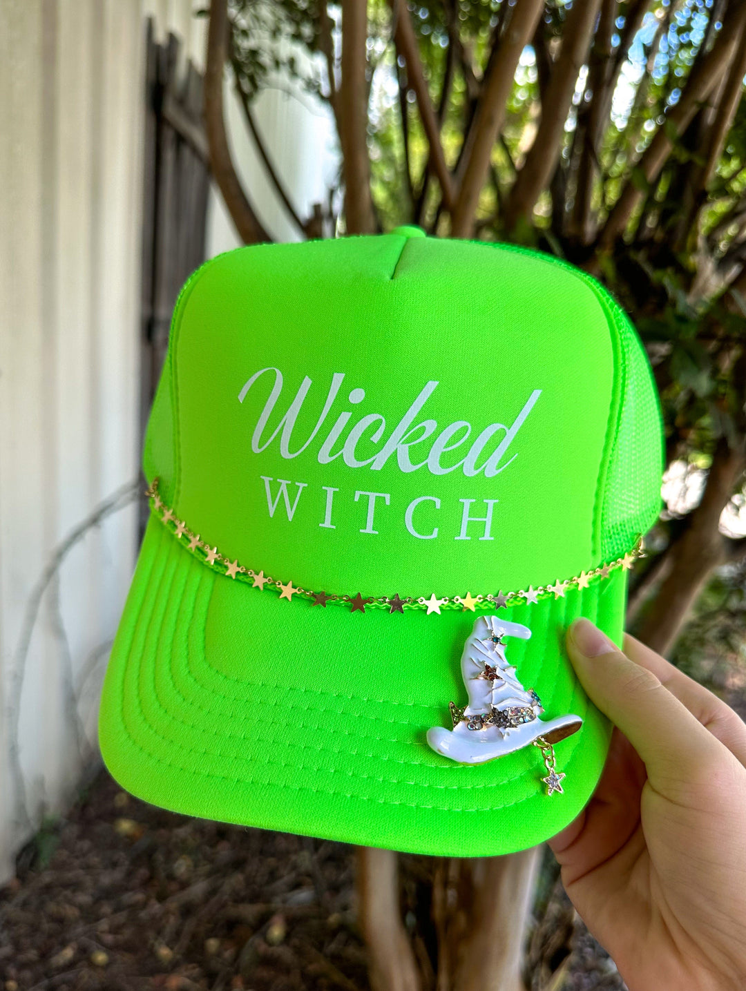 Wicked Witch Neon Green Trucker