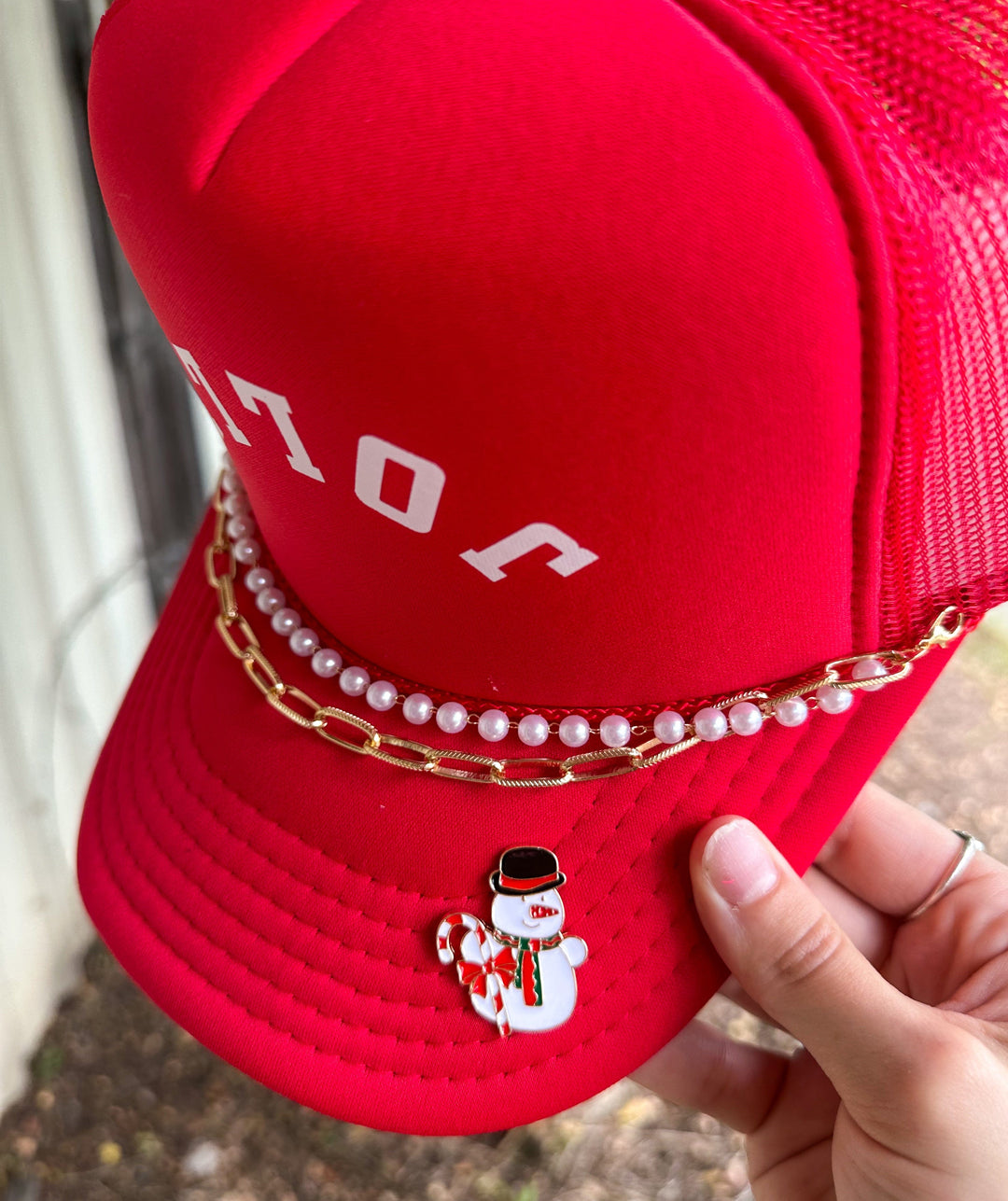 JOLLY Red Trucker Hat
