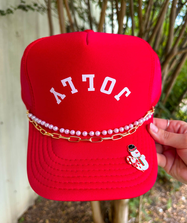 JOLLY Red Trucker Hat