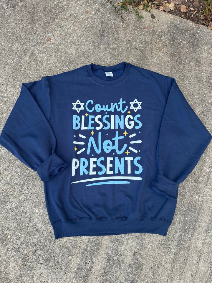 Count Blessings Hanukkah Sweatshirt