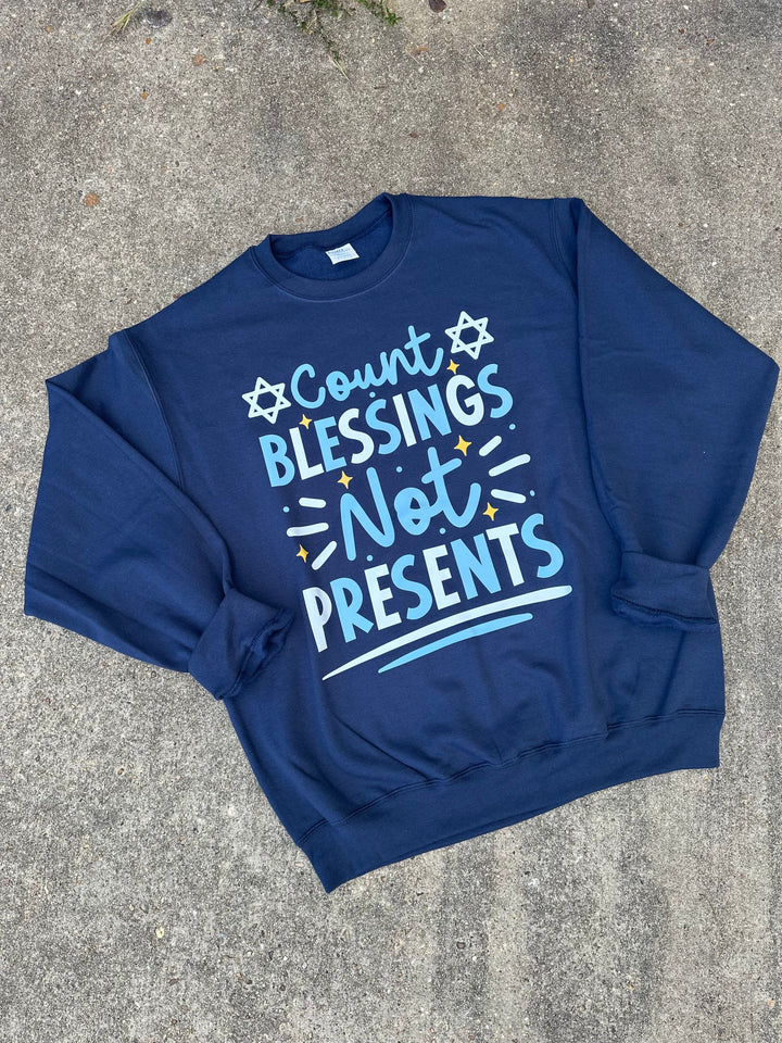 Count Blessings Hanukkah Sweatshirt