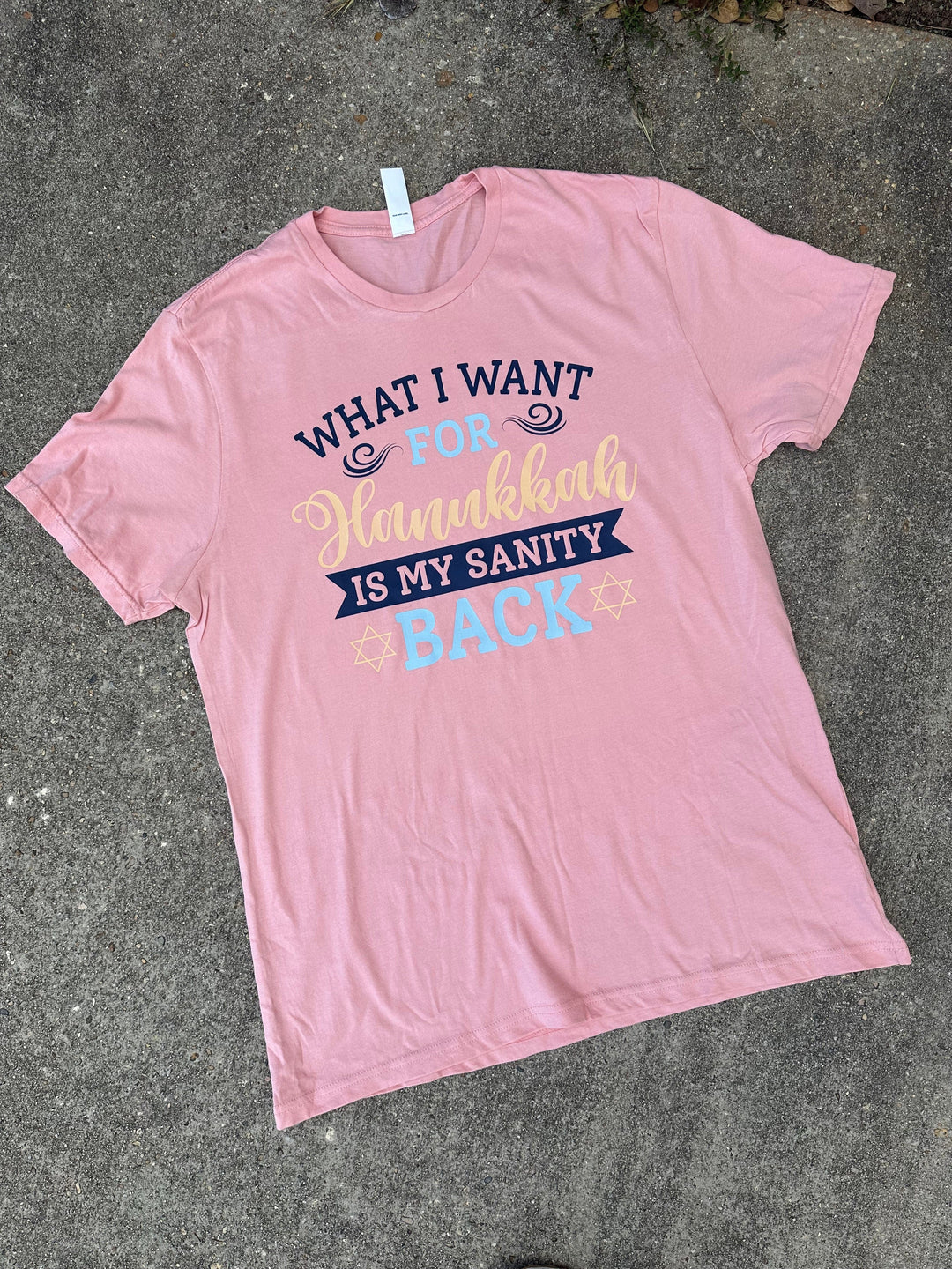 Sanity Hanukkah Pink Tee
