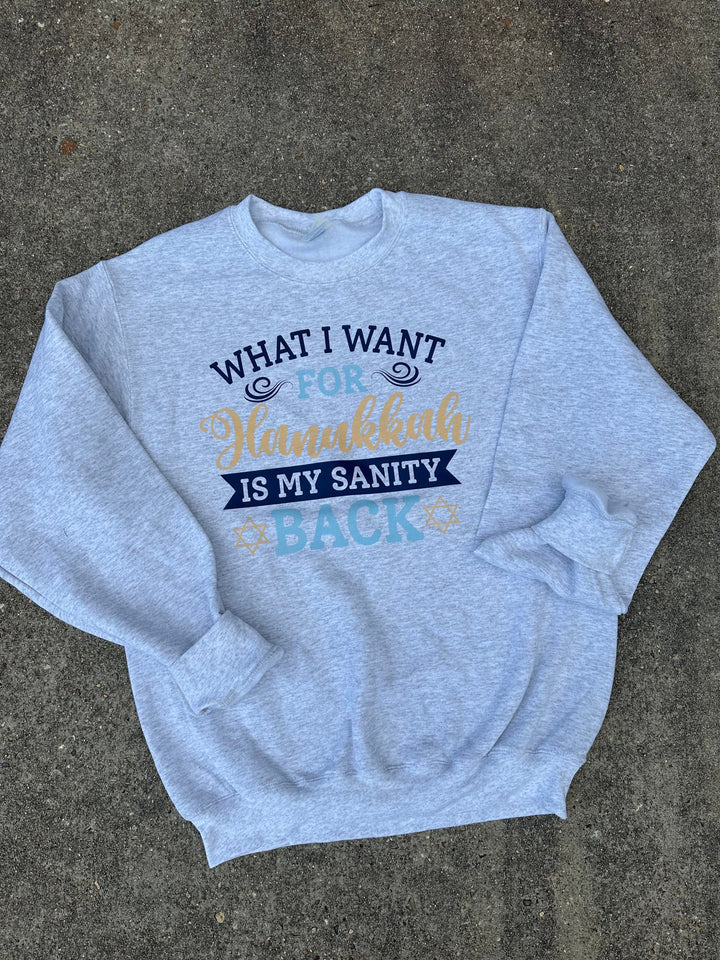Sanity Hanukkah Sweatshirt