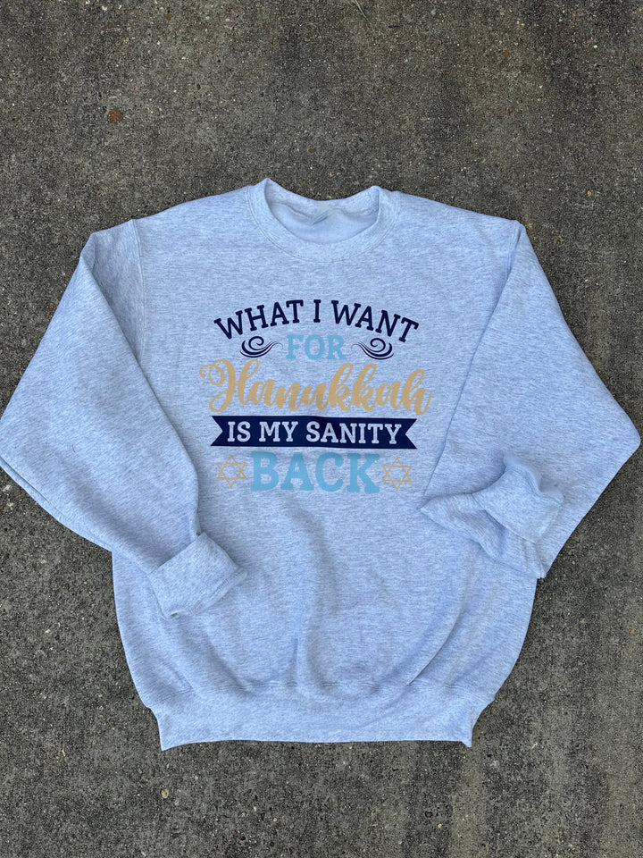 Sanity Hanukkah Sweatshirt