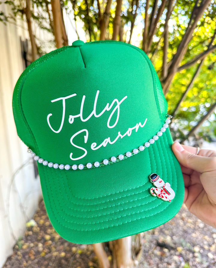 Jolly Season Kelly Green Trucker