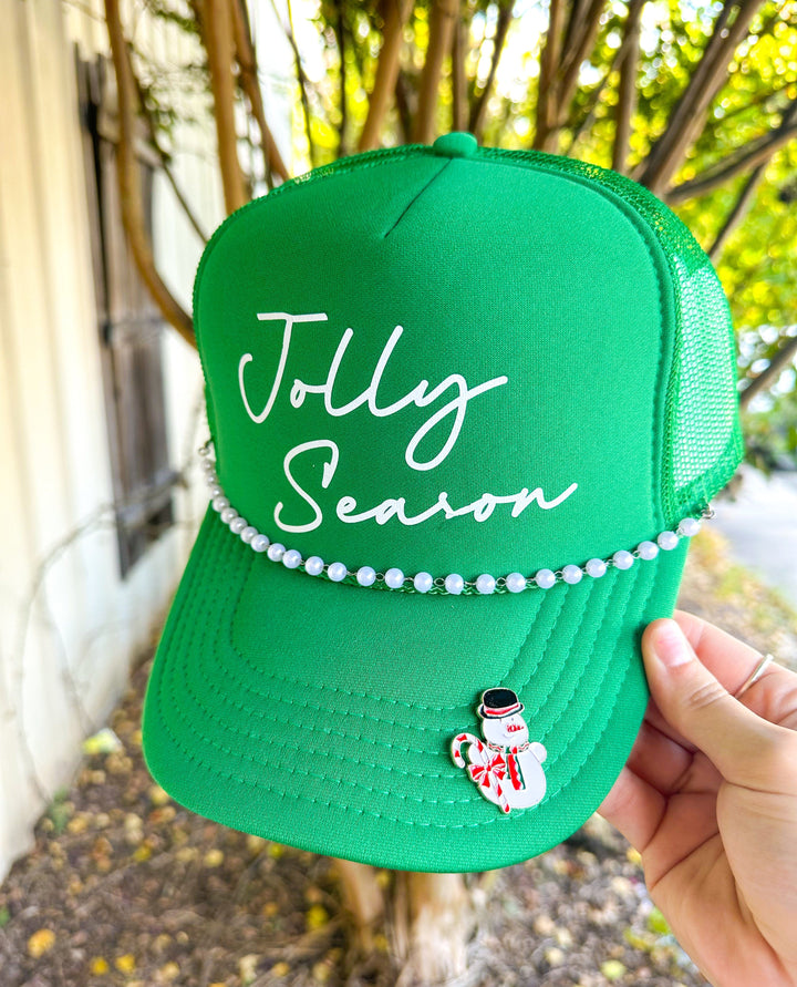 Jolly Season Kelly Green Trucker