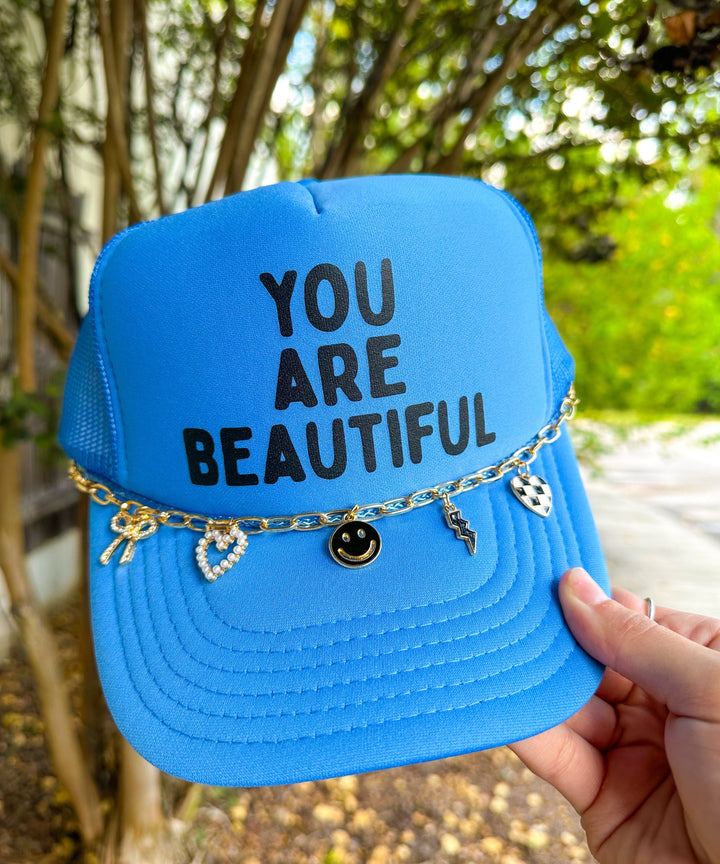 You Are Beautiful Cloud Blue Foam Trucker Hat