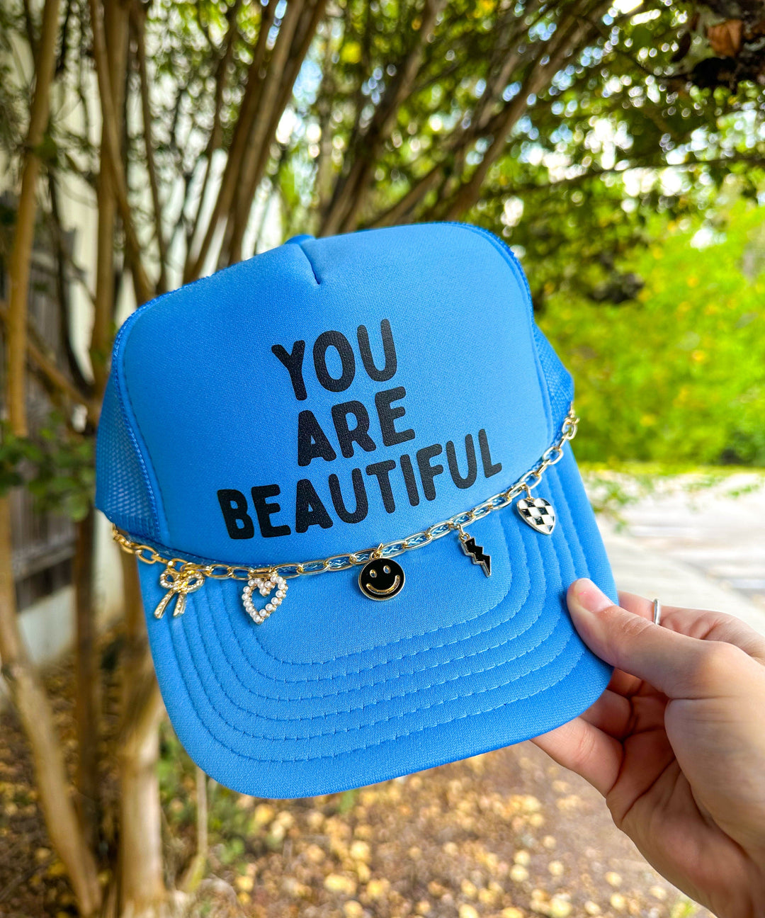 You Are Beautiful Cloud Blue Foam Trucker Hat