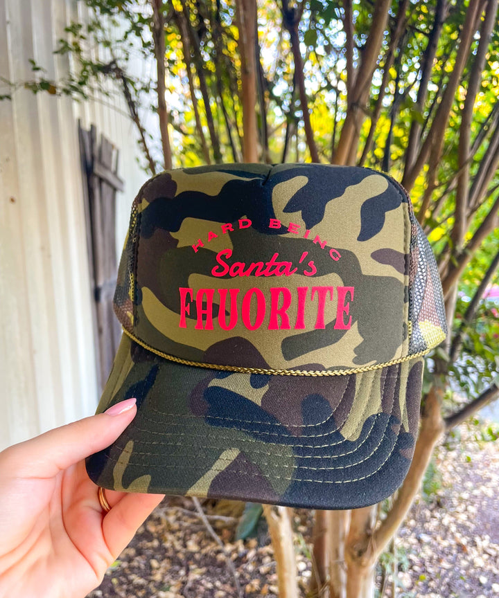 Santa's Favorite Full Camo Trucker